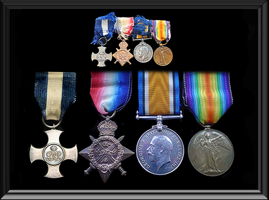 medals and awards to F E Temple-West